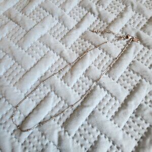 Origami Owl Silver Ball Station Chain Necklace